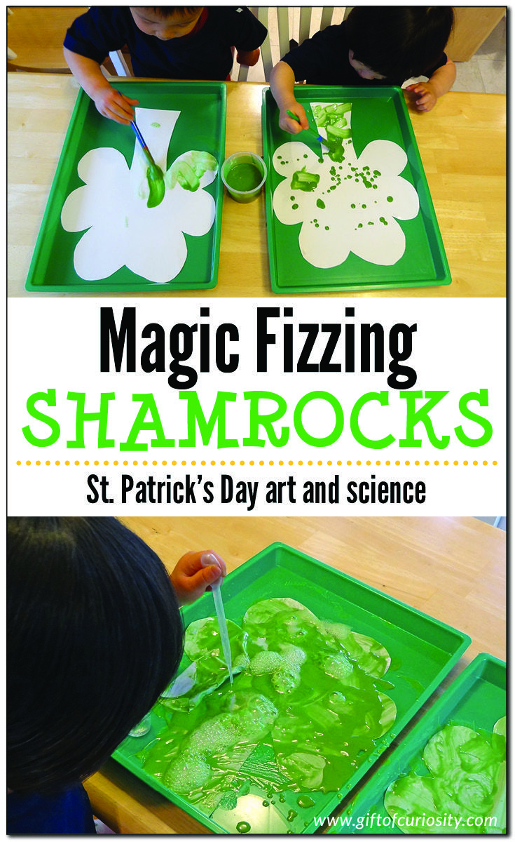 Magic Fizzing Shamrocks | St Patricks Day Crafts For Kids