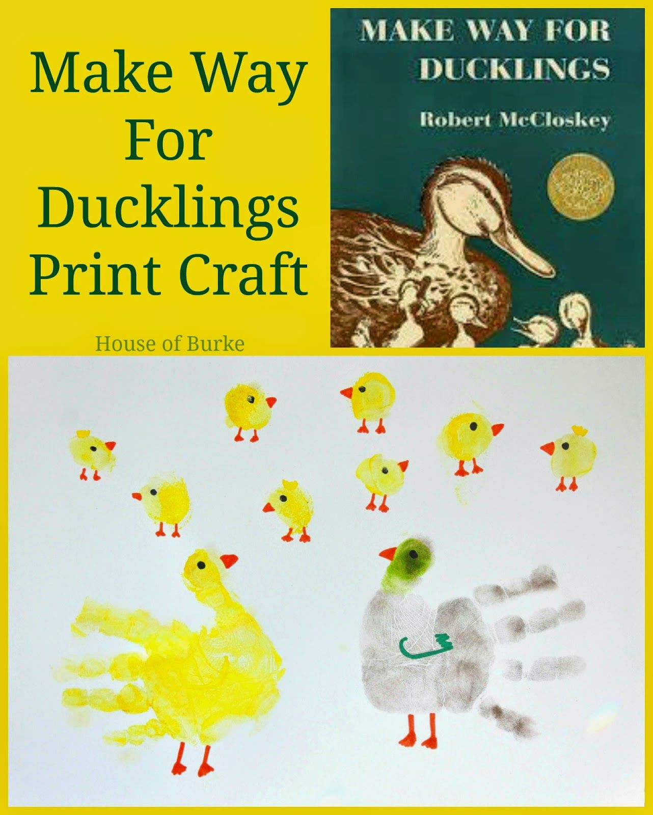 Make Way For Ducklings Print Craft | Make Way For Ducklings