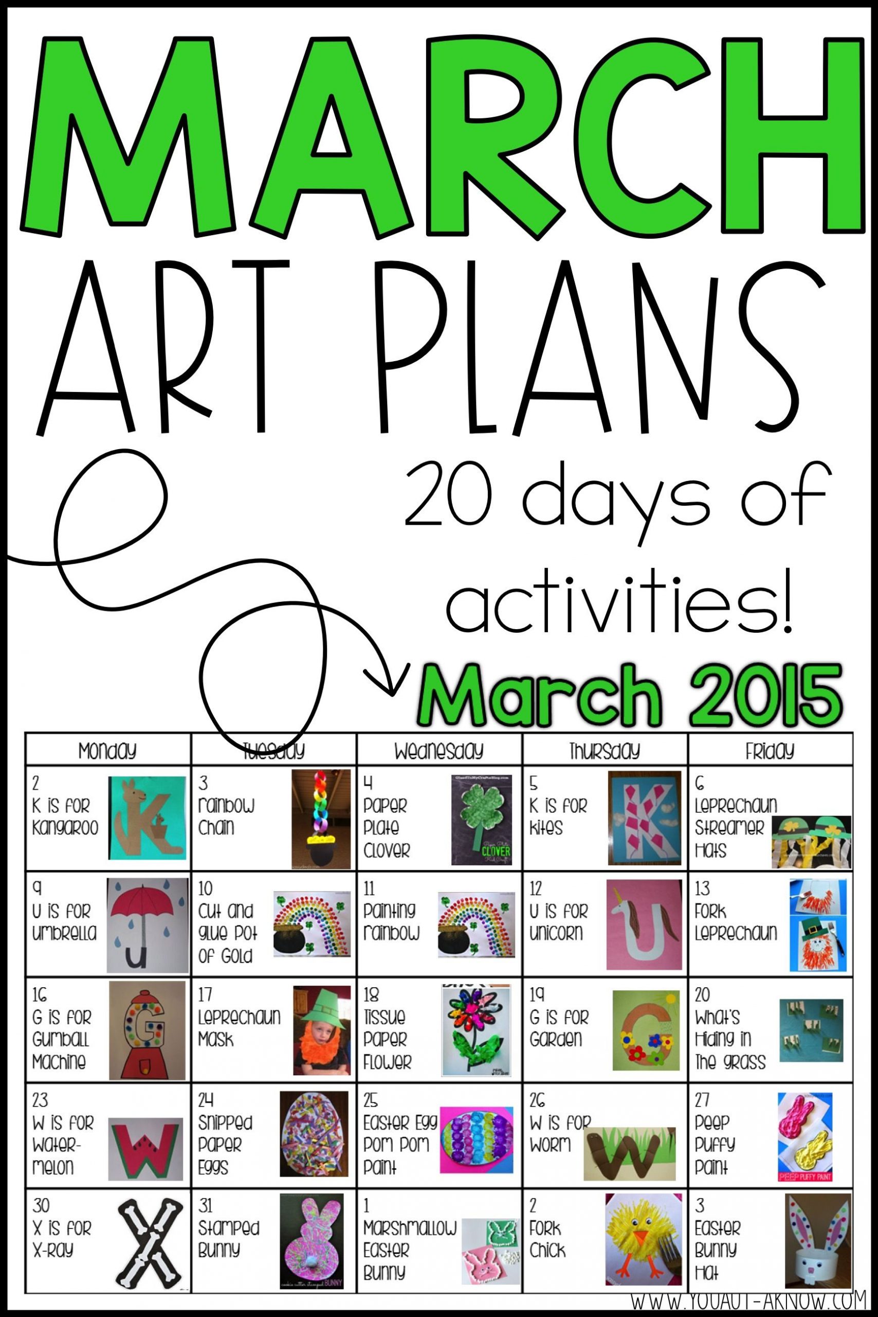 March Art Plans And A Winner | Art Plan, March Lesson Plans