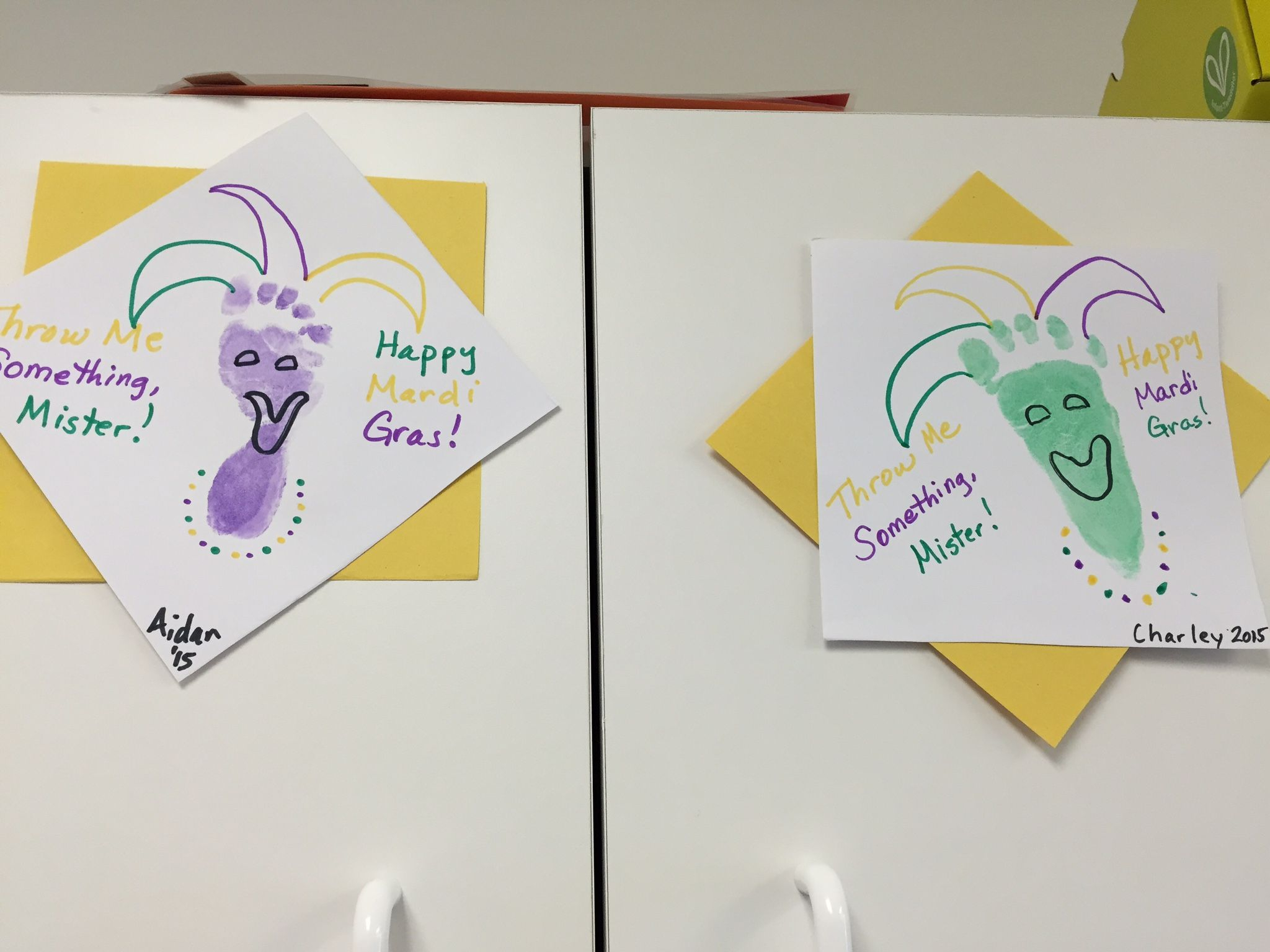 Mardi Gras Footprint Jesters | Mardi Gras Lessons, Mardi