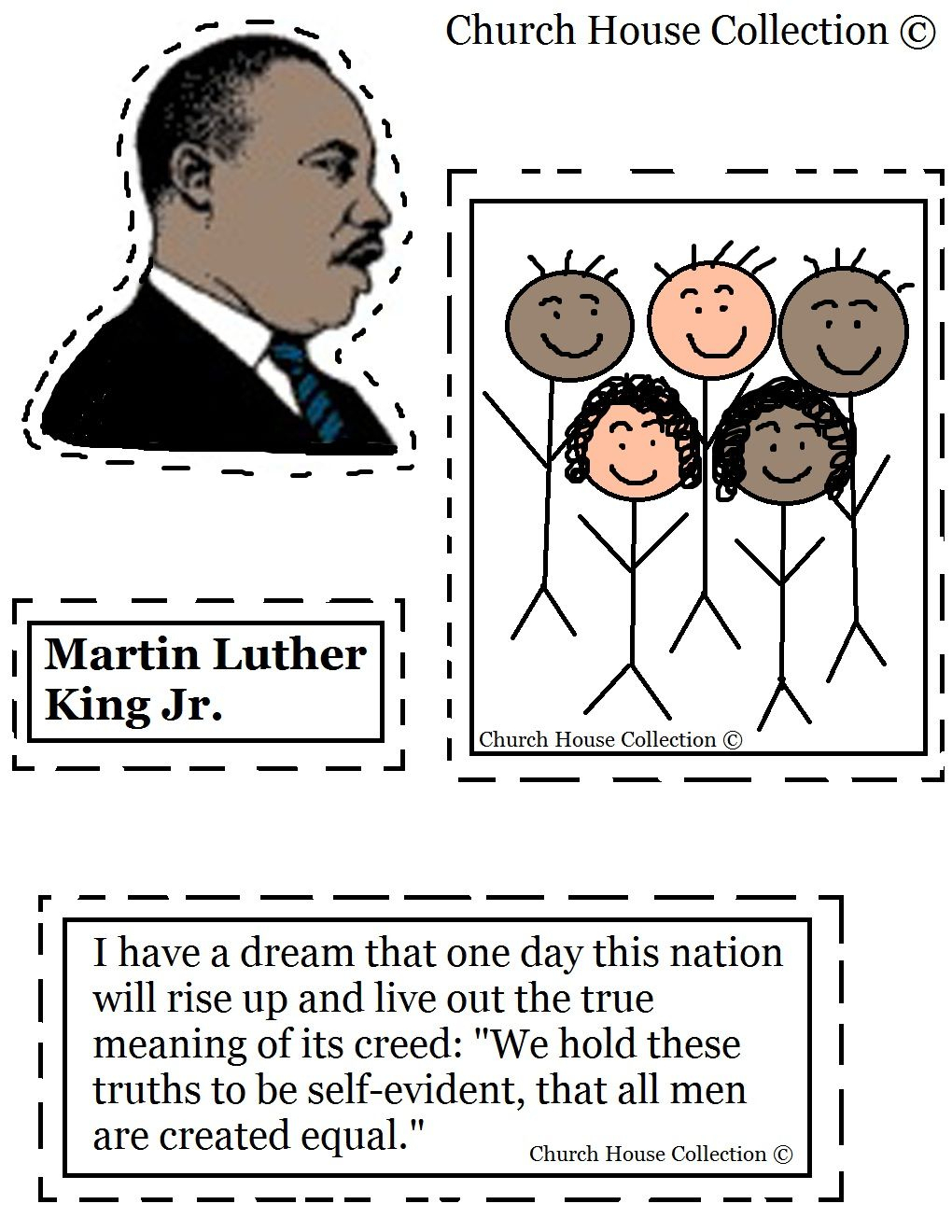 Martin Luther King Jr Craft For Kindergarten | Martin Luther