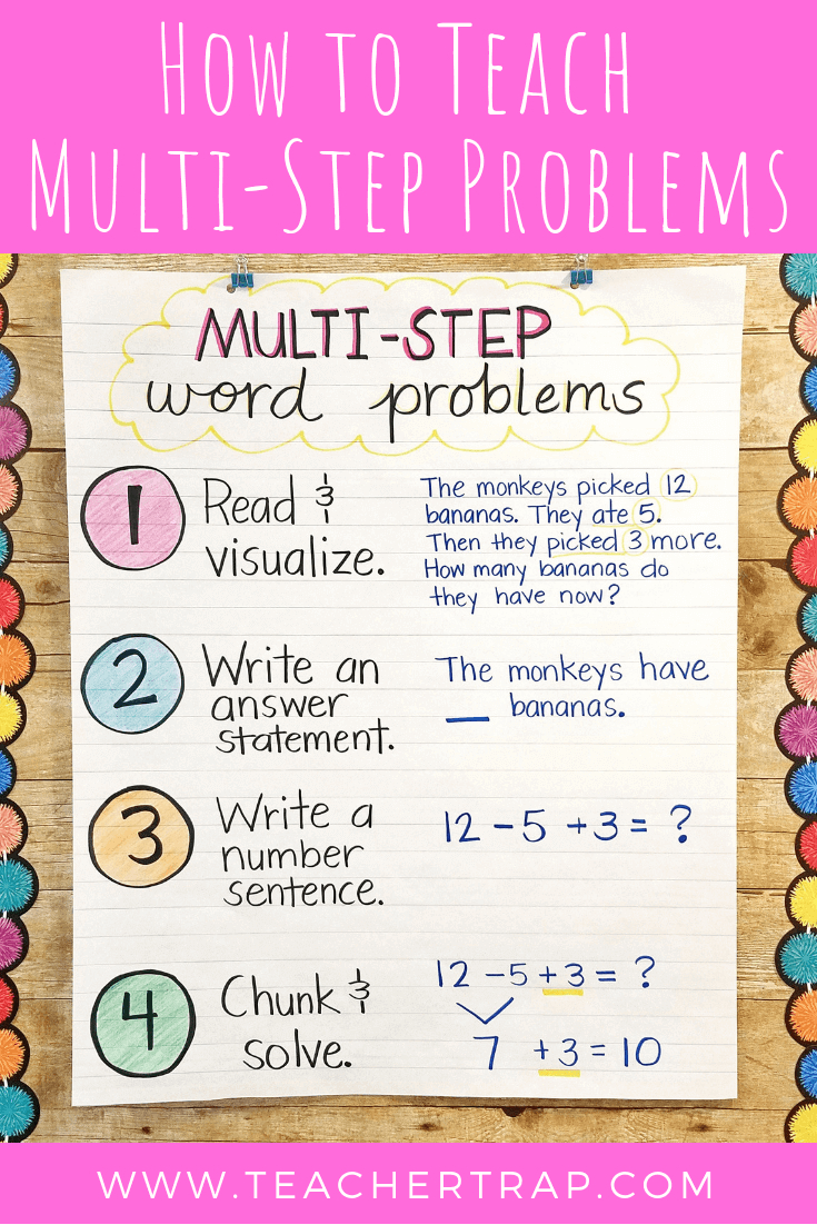 Mastering Multi-Step Word Problems – Teacher Trap