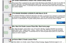 Envision Math Kindergarten Lesson Plans