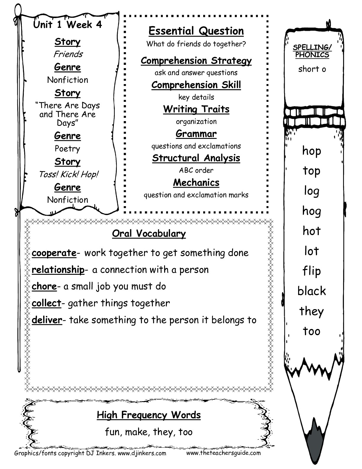 Mcgraw-Hill Wonders First Grade Resources And Printouts