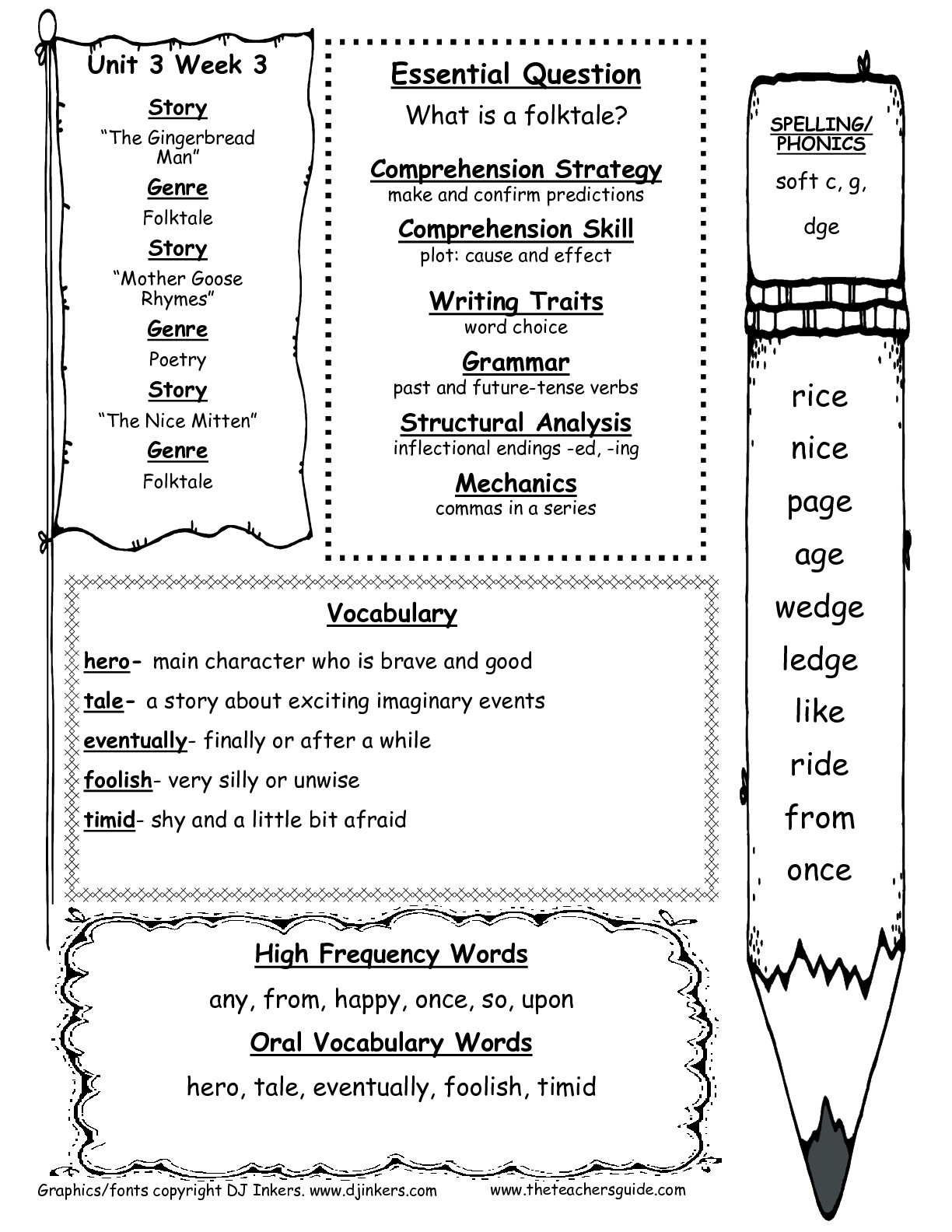 Mcgraw-Hill Wonders First Grade Resources And Printouts