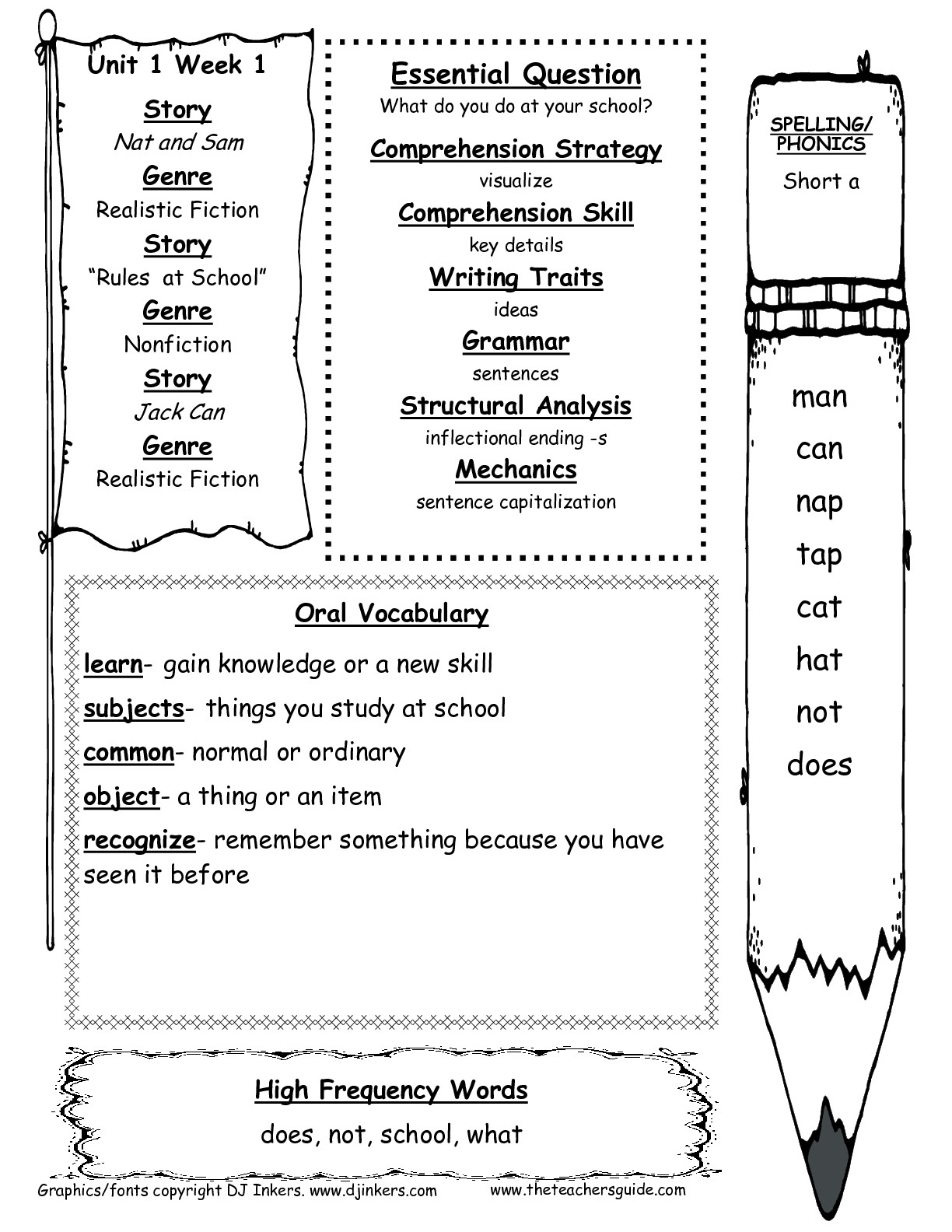 Mcgraw-Hill Wonders First Grade Resources And Printouts