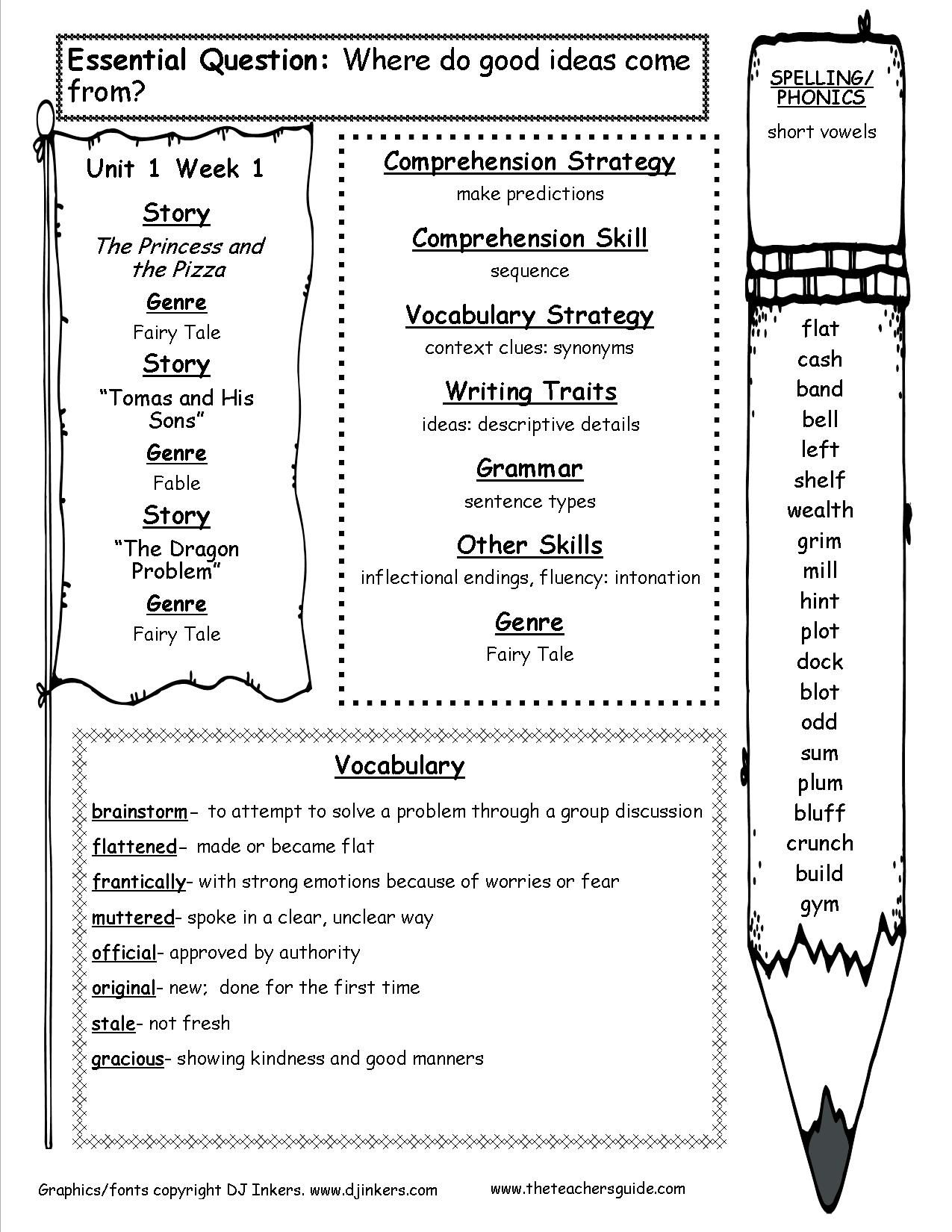 Mcgraw-Hill Wonders Fourth Grade Resources And Printouts