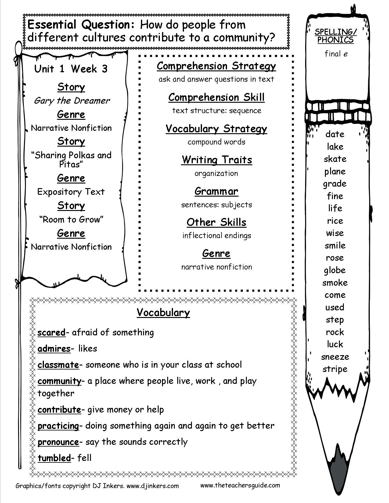 Mcgraw-Hill Wonders Third Grade Resources And Printouts