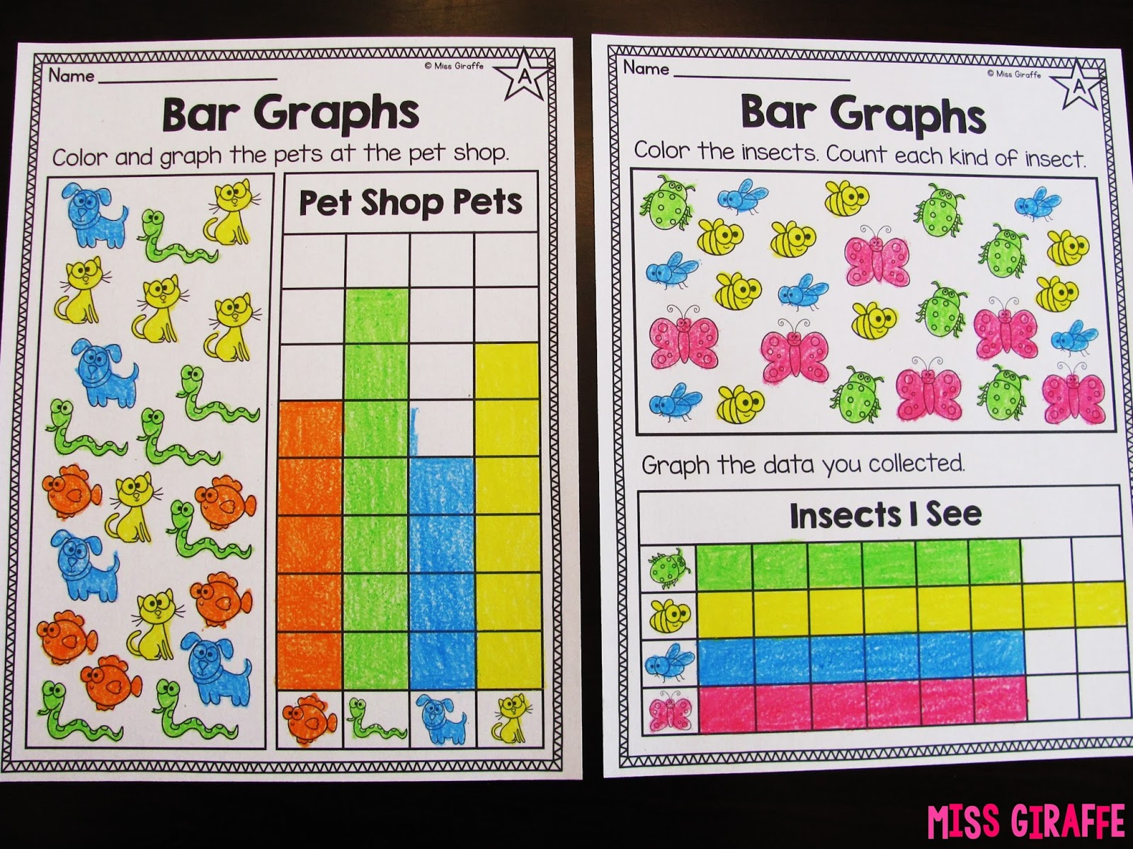 Miss Giraffe&amp;#039;s Class: Graphing And Data Analysis In First Grade