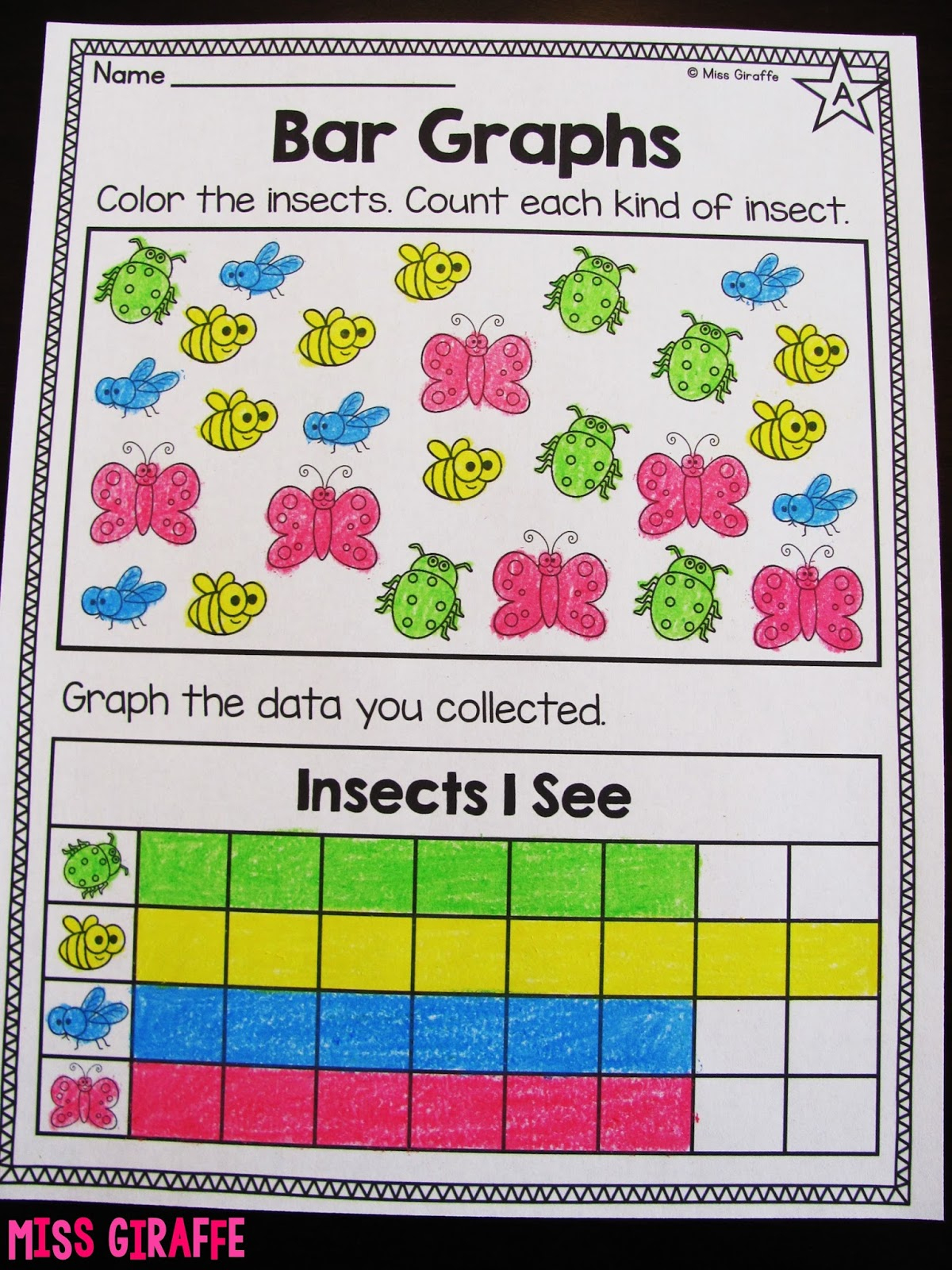 Miss Giraffe&amp;#039;s Class: Graphing And Data Analysis In First Grade