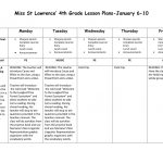 Miss St Lawrence' 4Th Grade Lesson Plans January 6