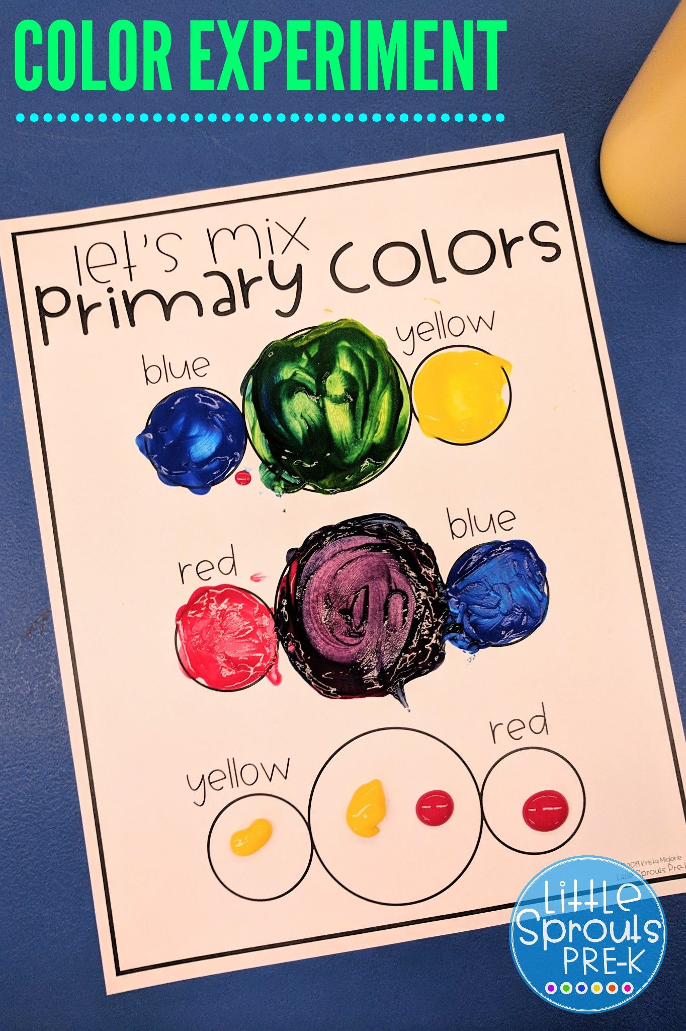 Mixing Colors Freebie - Prek, Kinder, Preschool (With Images