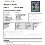 Mondrian Trees.doc Gr 1 | Art Lessons Elementary, Abstract