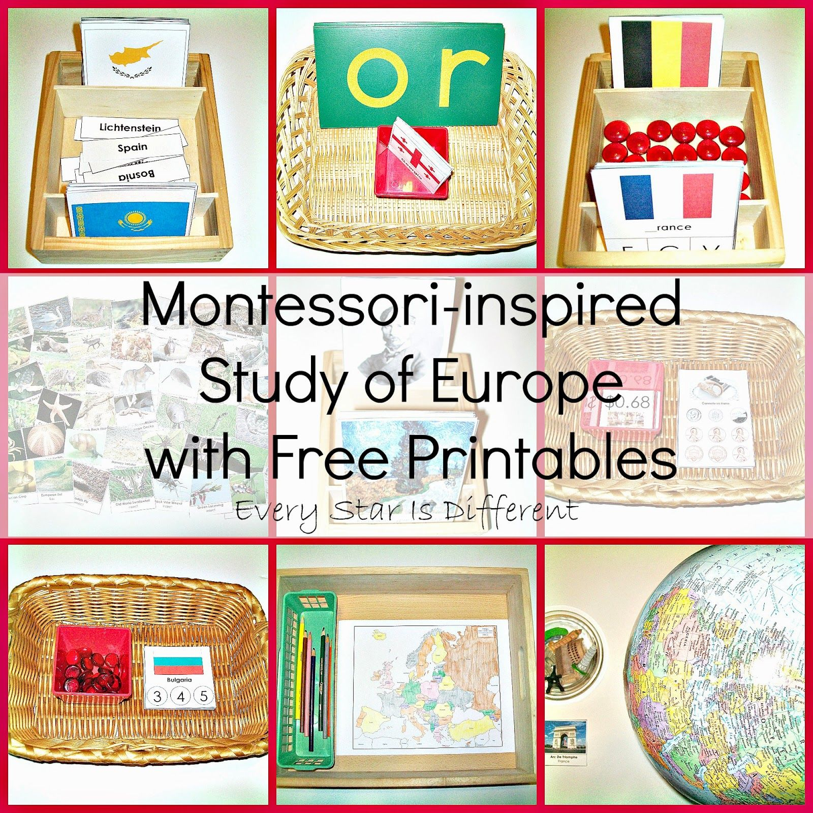 Montessori-Inspired Study Of Europe W/ Free Printables