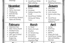 Monthly Lesson Plan For Preschool