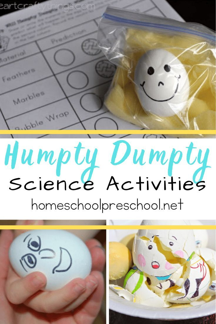 More Than 10 Humpty Dumpty Preschool Science Activities