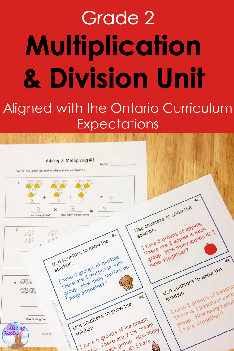 Multiplication &amp;amp; Division Unit (Grade 2) | Ontario