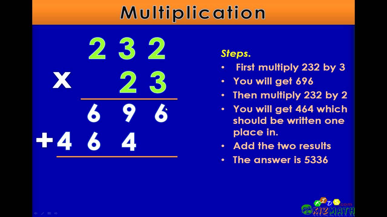Multiplication With Two Digits - Math Lesson For 4Th &amp;amp; 5Th Grade