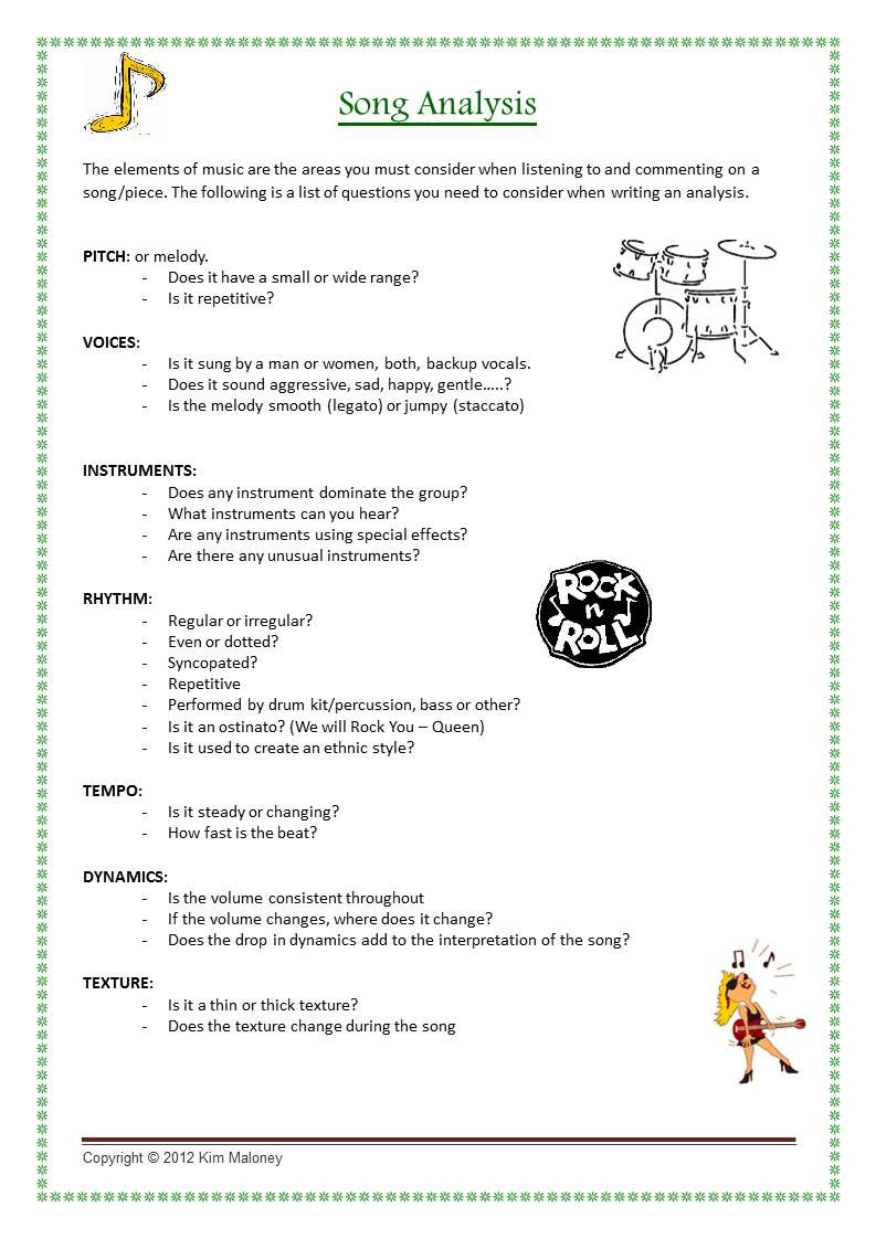 Music Listening Journal Worksheets | Music Curriculum