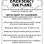 My Emergency Sub Plans And A Fun Giveaway! | Emergency Sub