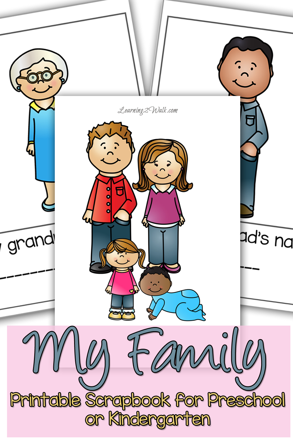 My Family Preschool Theme Scrapbook | Family Activities