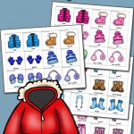 My Winter Clothes Match Game | Winter Preschool, Matching Games