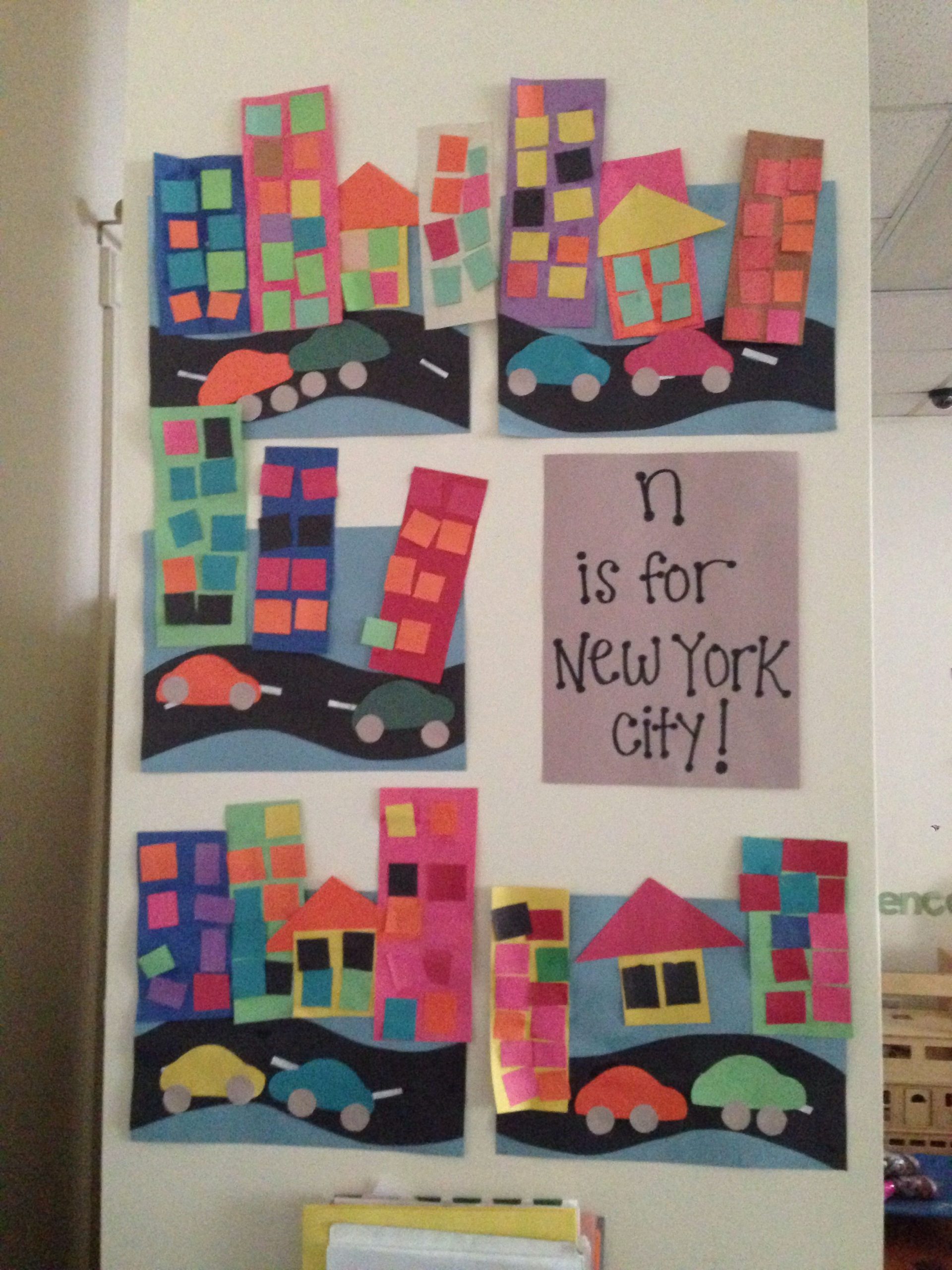 N Is For New York City | Preschool Art, Preschool Crafts