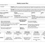 Naeyc Lesson Plan Template For Preschool | Sample Weekly