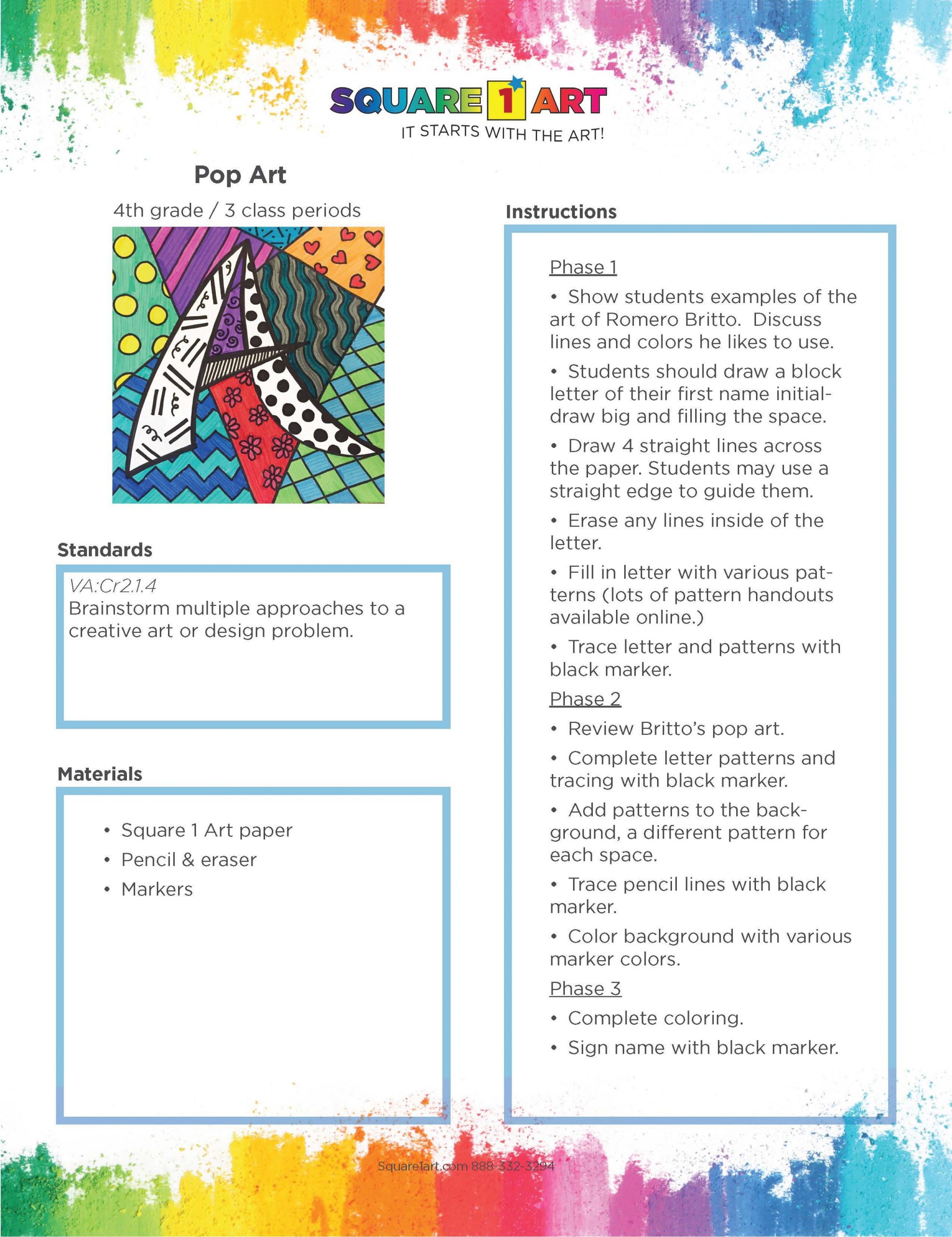 New Lesson Plans - National Art Standards Imagesquare 1