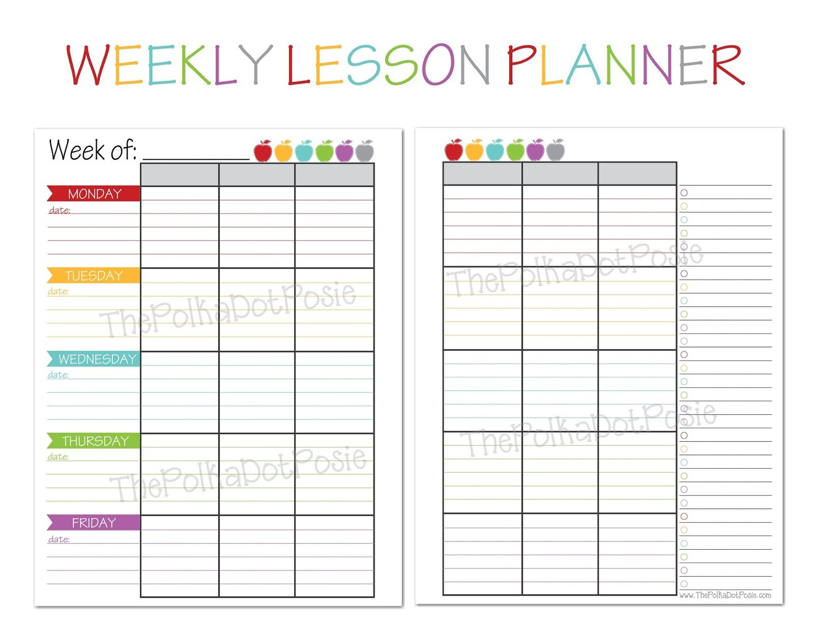 New! Teacher &amp;amp; Homeschool Planners | Teacher Lesson Planner