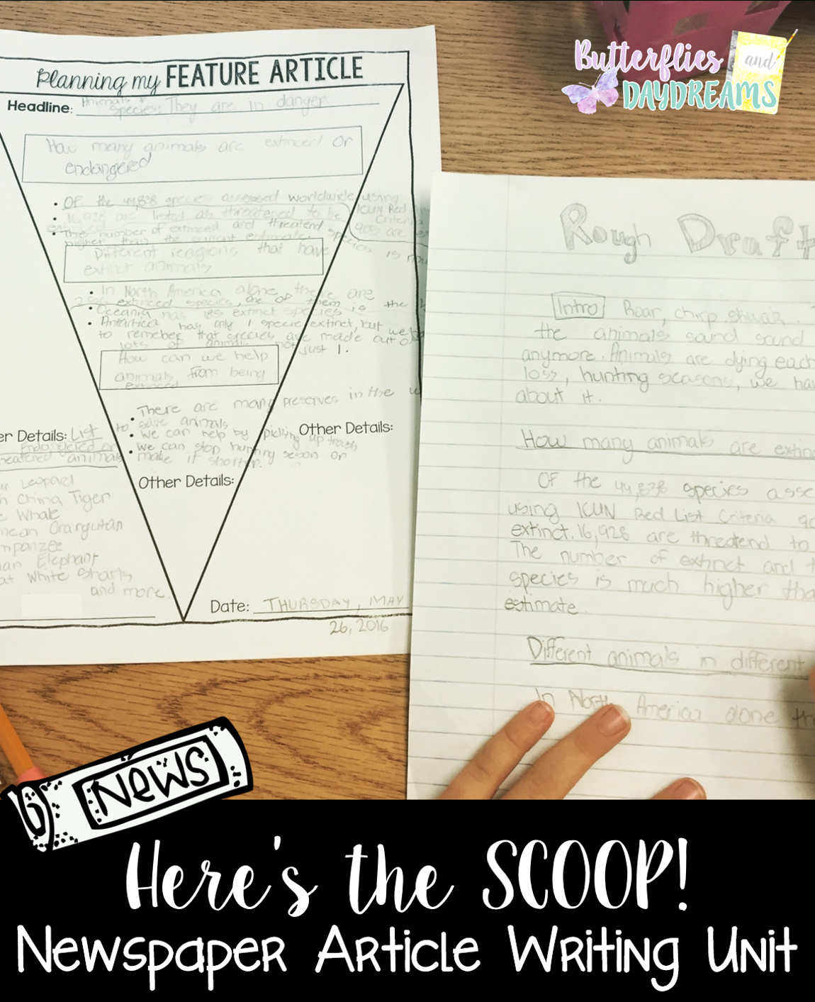 Newspaper Article Writing Unit {Here&amp;#039;s The Scoop!} | Article