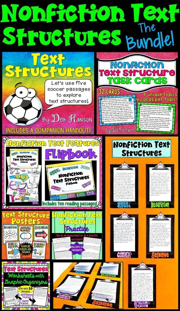 Nonfiction Text Structures: A Bundle Of Activities With