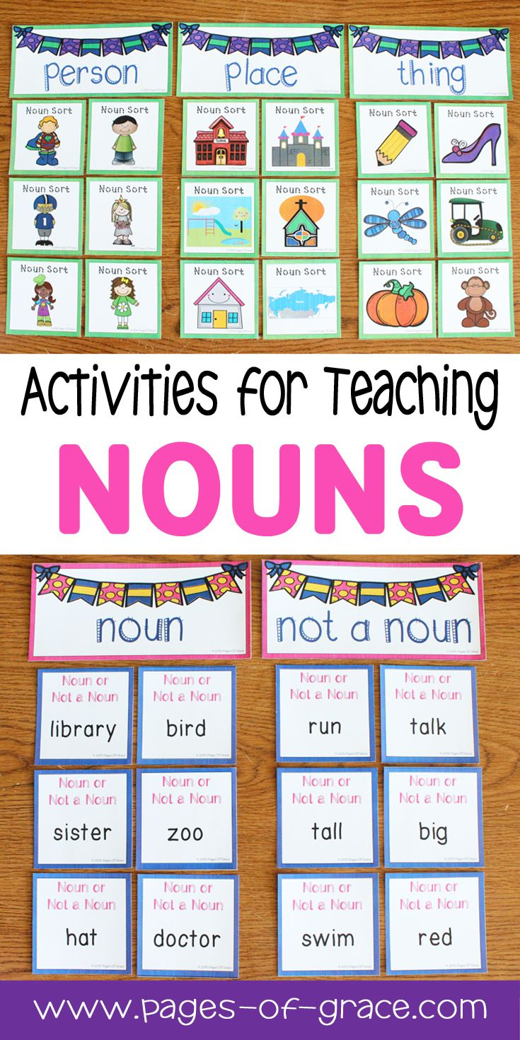 Nouns Unit (1St-2Nd Grade) | Teaching Nouns, Nouns
