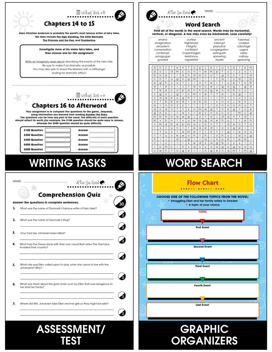 Number The Stars - Novel Study Guide - Grades 5 To 6 - Ebook