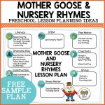 Nursery Rhymes And Mother Goose Theme   Pre K Printable Fun
