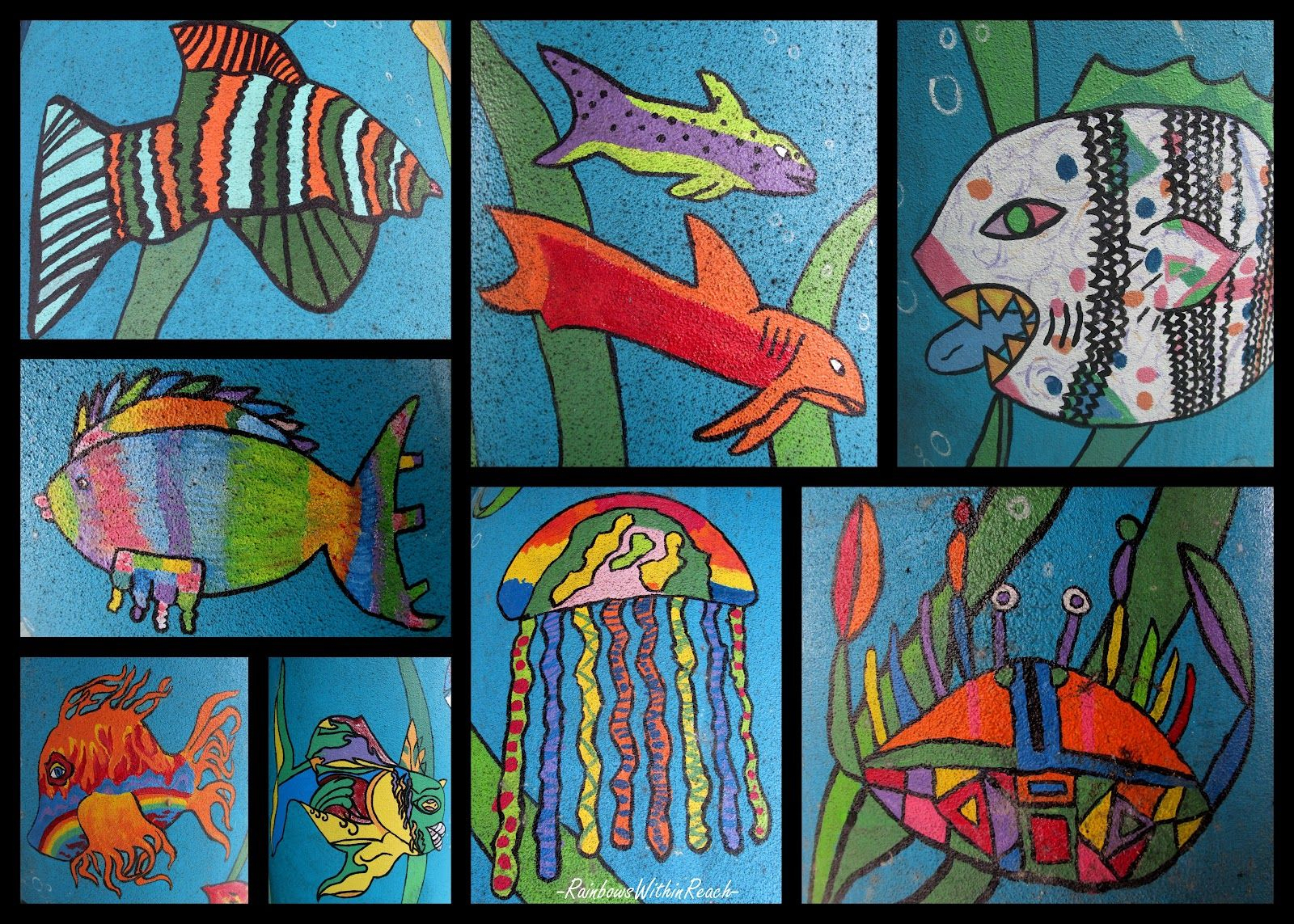 Ocean Creatures In Children&amp;#039;s Art + Freebie Mp3 | Art
