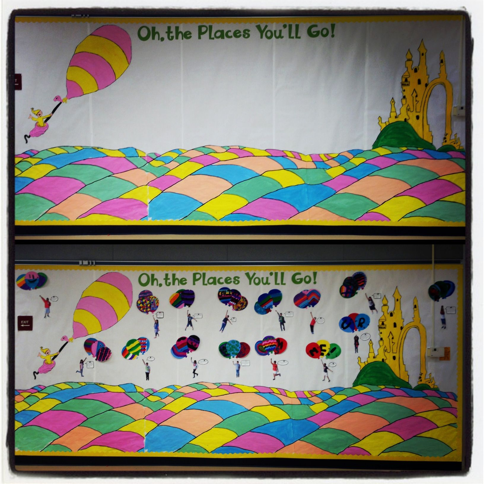 Oh, The Places You&amp;#039;ll Go Bulletin Board | Seuss Crafts, Dr