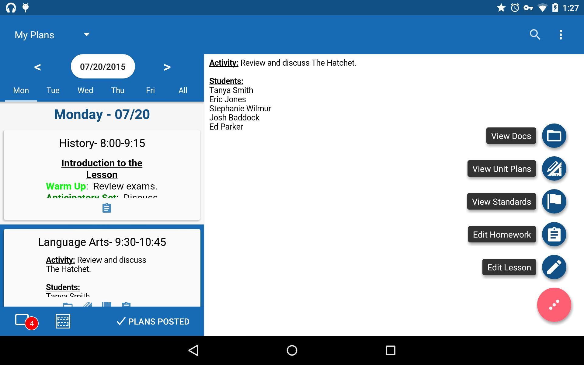 Oncourse Lesson Planner For Android - Apk Download