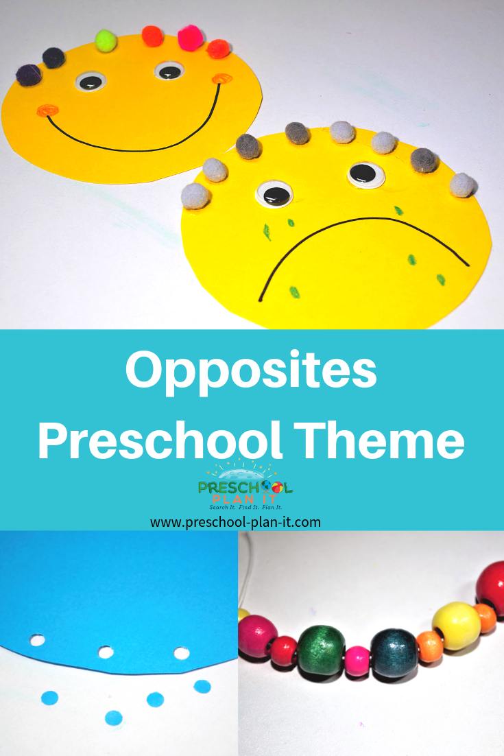 Opposites Theme For Preschool