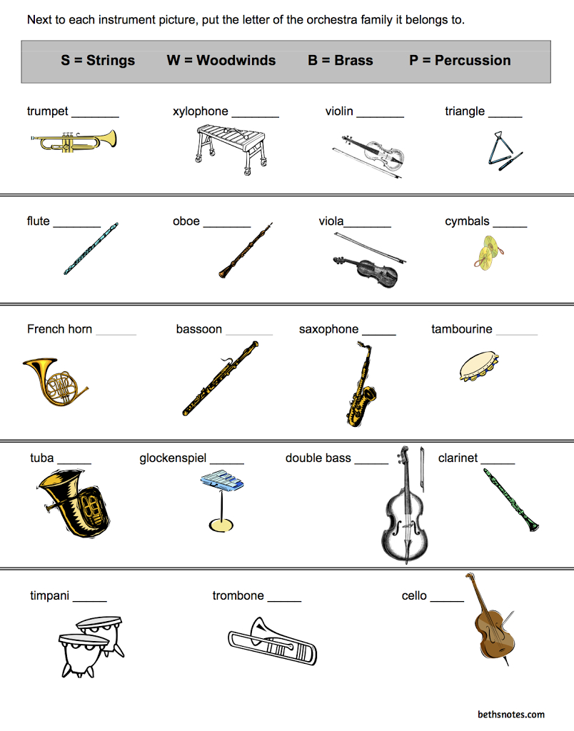 Orchestra - 3Rd Grade | Elementary Music, Music Activities