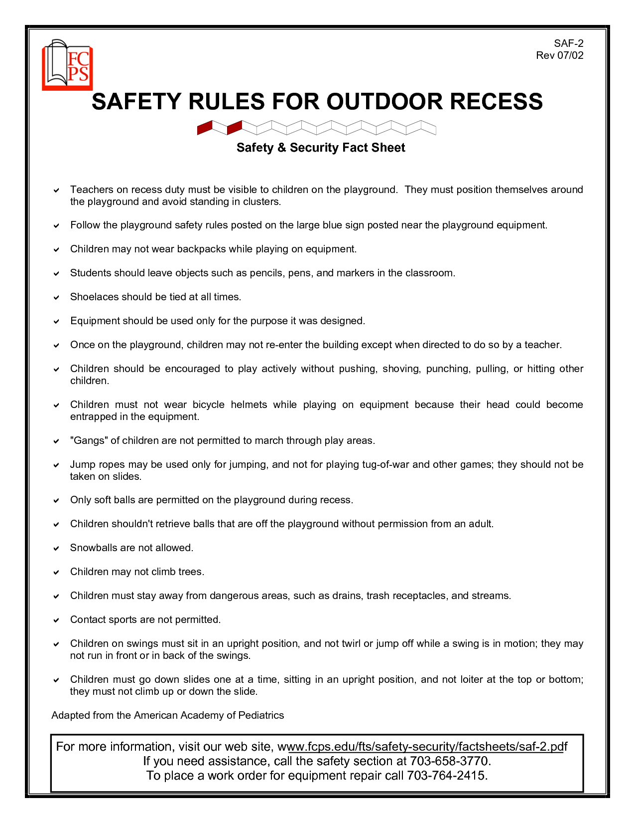 Outdoor Safety For Preschoolers | Safety Rules For Outdoor