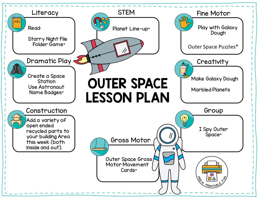 Outer Space Lesson Planning - Pre-K Printable Fun