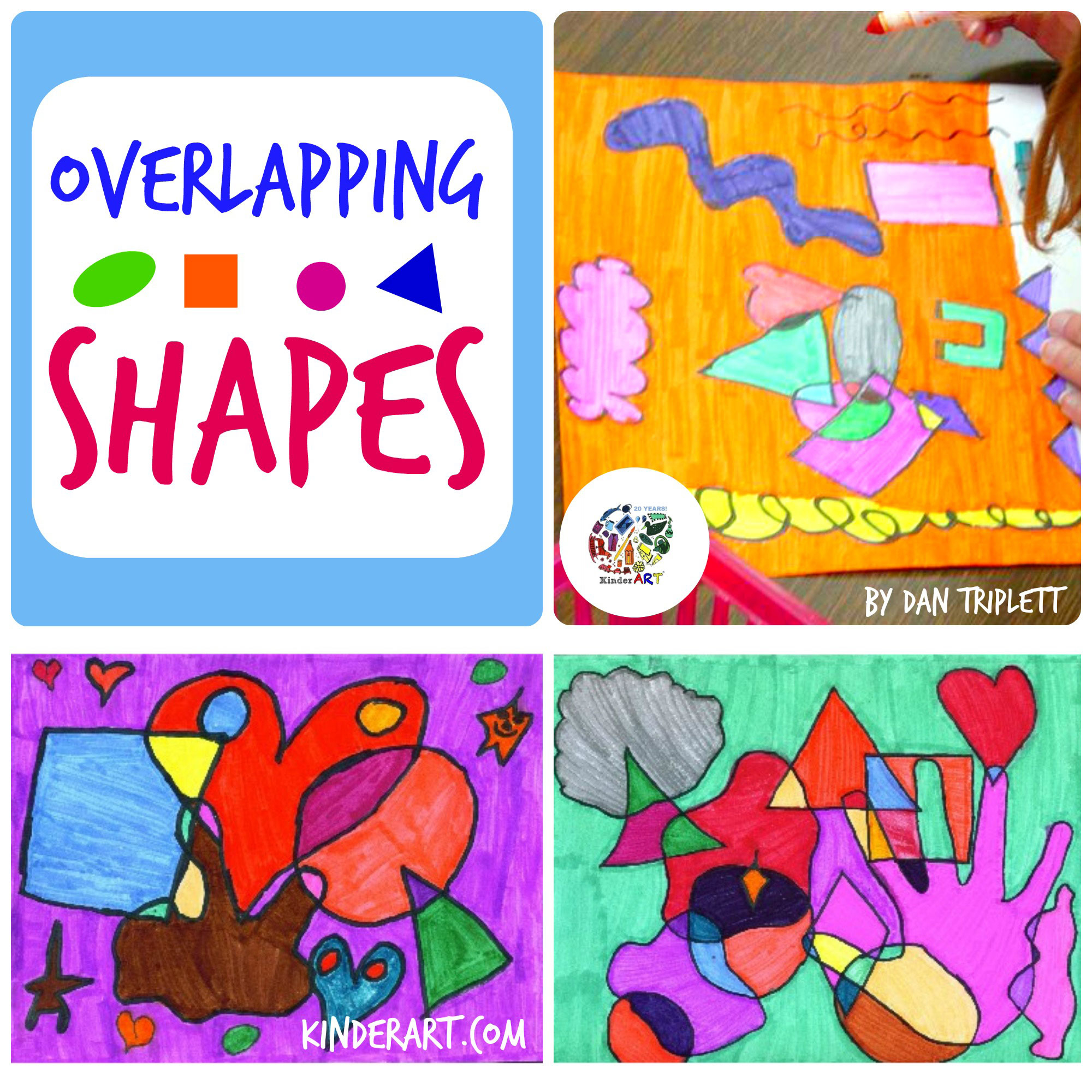 Overlapping Shapes Art Lesson Plan For Elementary School
