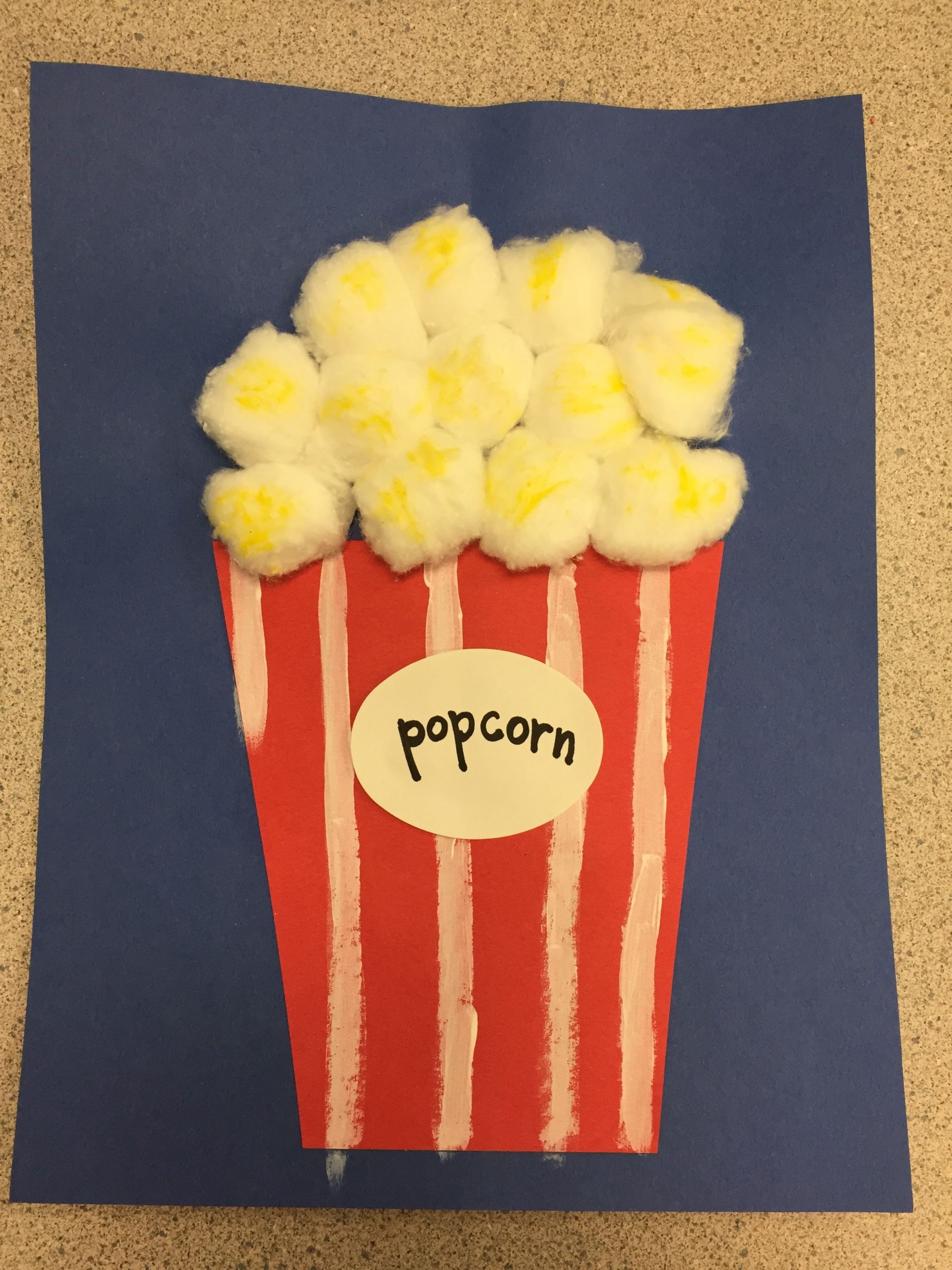P Is For Popcorn | Carnival Crafts, Summer Crafts For Kids