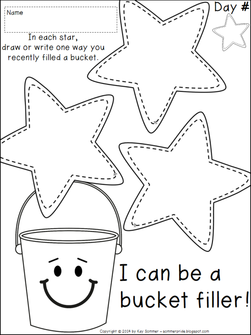 Page 1 Of 2 | Bucket Filler Activities, Bucket Filling