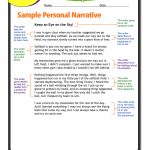 Page 1   Personal Narrative Sample | Narrative Writing