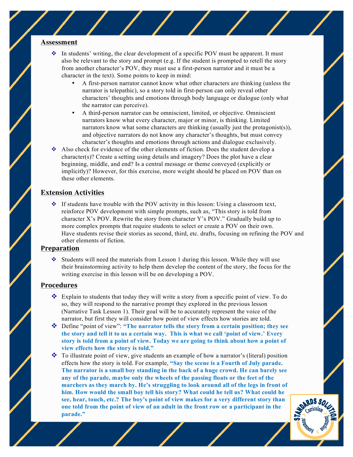 Parcc 4Th Grade Writing Lesson Plan Pg.3 | Writing Lessons