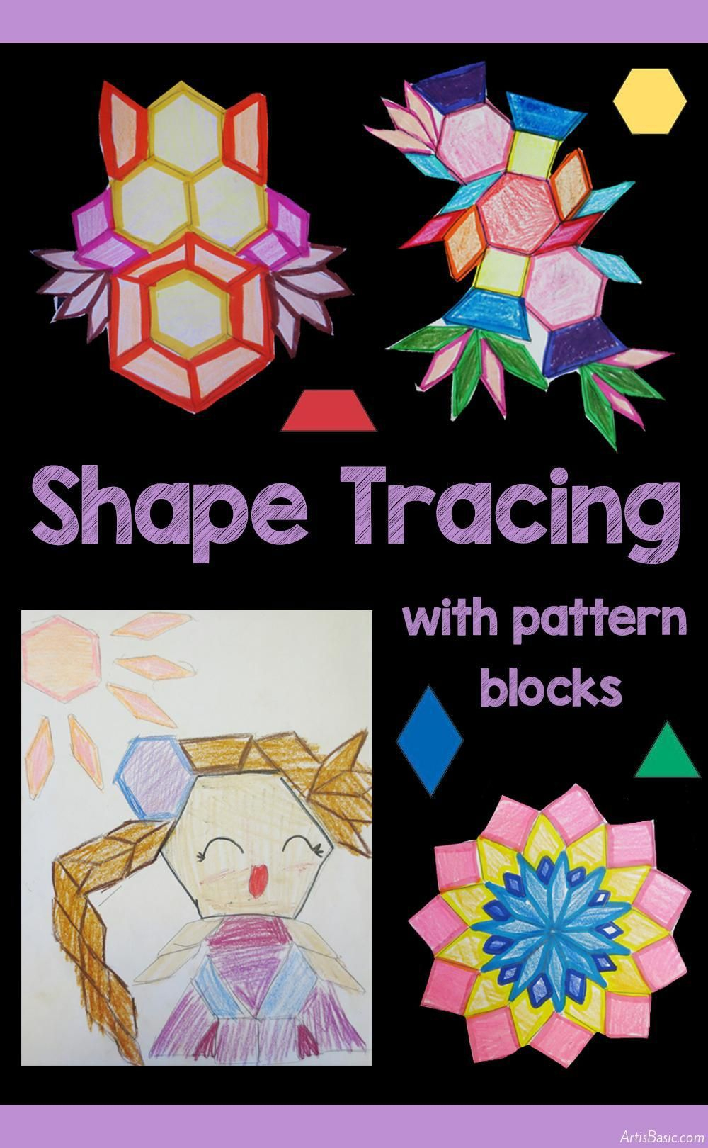 Pattern Block Pictures | Kindergarten Art Lessons