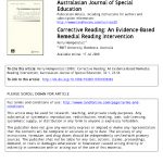 Pdf) Corrective Reading: An Evidence Based Remedial Reading