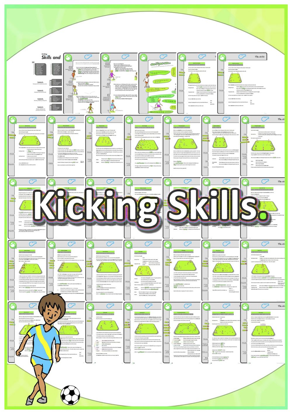 Pe Games For K-2 - Kicking Lessons: Sport Skills &amp;amp; Games